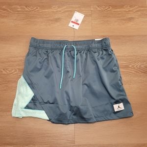 Nike Jordan Essentials Skirt/Short DO5044-058 Ash Green/Mint/Teal Size Large New